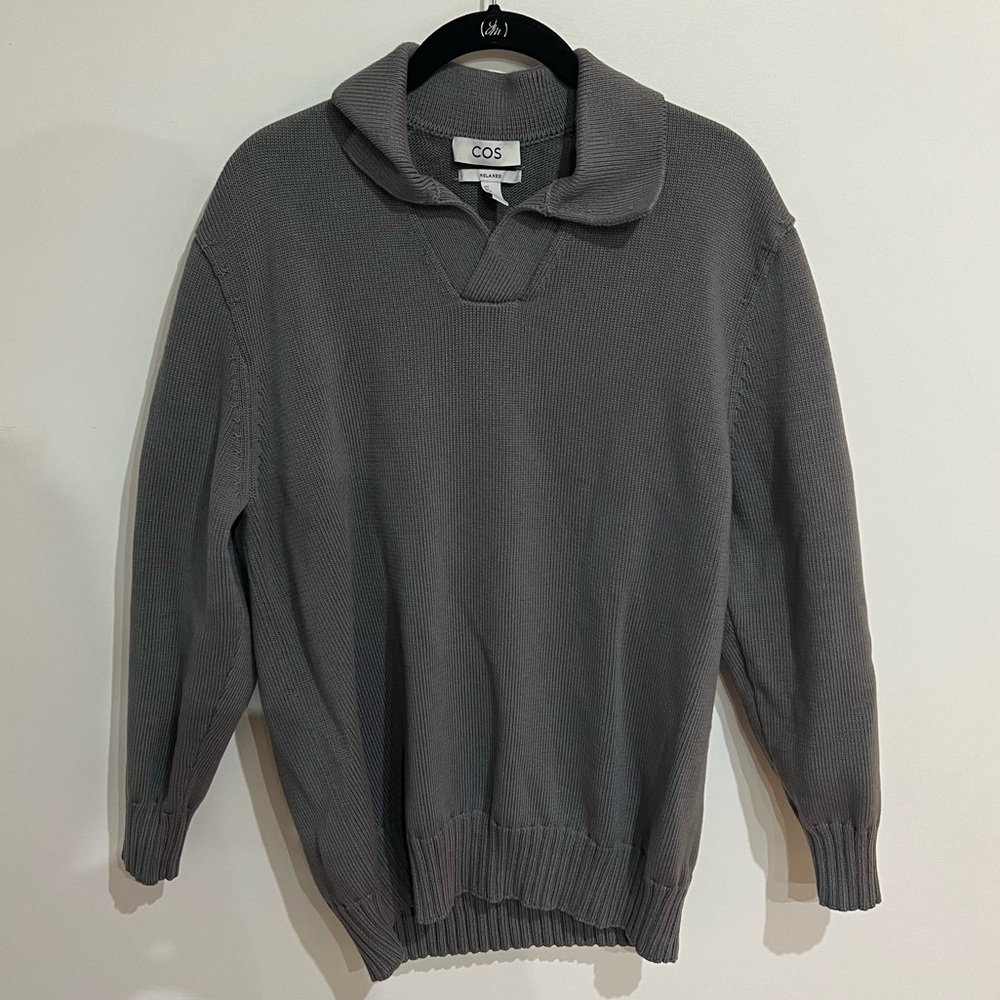 COS heavyweight sweater gray - Size Small